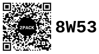 2PACK Horizontal QR Code Storage Labels - Random Numbered