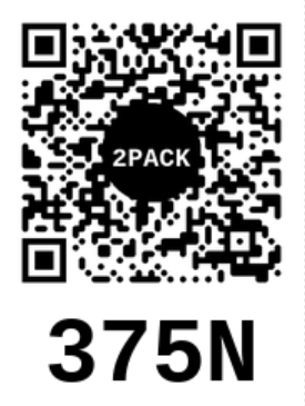 2PACK Vertical QR Code Storage Labels - Random Numbered